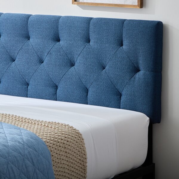 Navy deals blue headboard